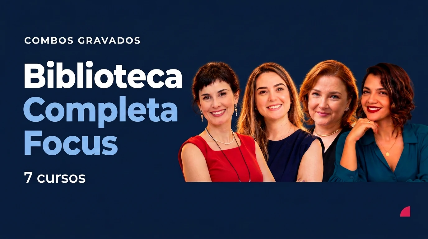 Biblioteca Completa Focus — Parece AFI, mas não é + Rota da Compreensão Leitora + Aquisição da Linguagem no Português Brasileiro + Avaliação da Narrativa Oral Infantil + Atraso Motor de Fala + Sinergias Motoras de Fala + Terapia Motora de Fala